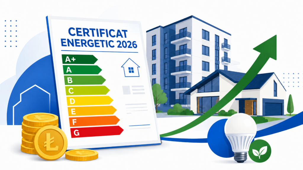 Cât costă un certificat energetic în 2026 tarife, pentru apartament, casă, hală și spații comerciale