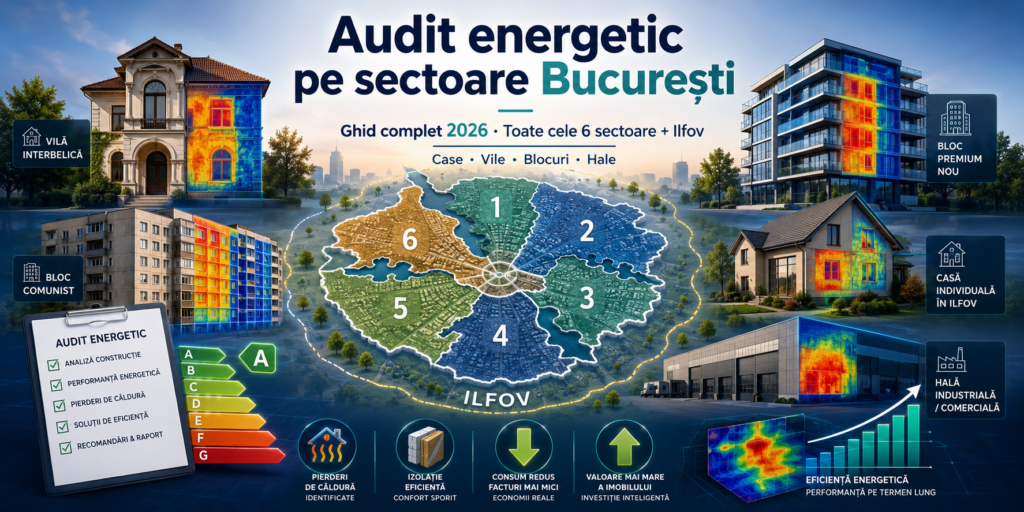 Audit energetic pe sectoare București — ghid complet 2026