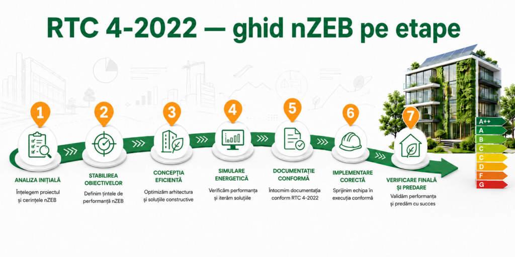 RTC 4-2022: ghidul de implementare nZEB pe etape pentru proiectanți
